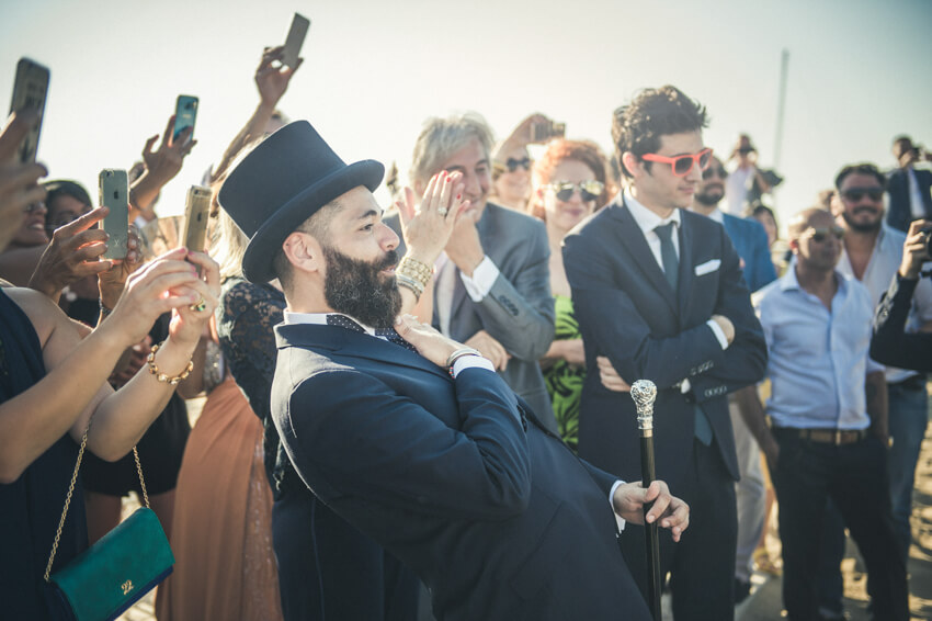 Chiara e Fabio - Matrimonio sulla spiaggia in stile Harley Davidson 37