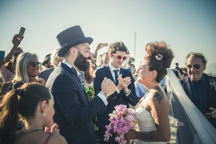 Chiara e Fabio - Matrimonio sulla spiaggia in stile Harley Davidson 39