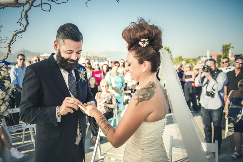 Chiara e Fabio - Matrimonio sulla spiaggia in stile Harley Davidson 42