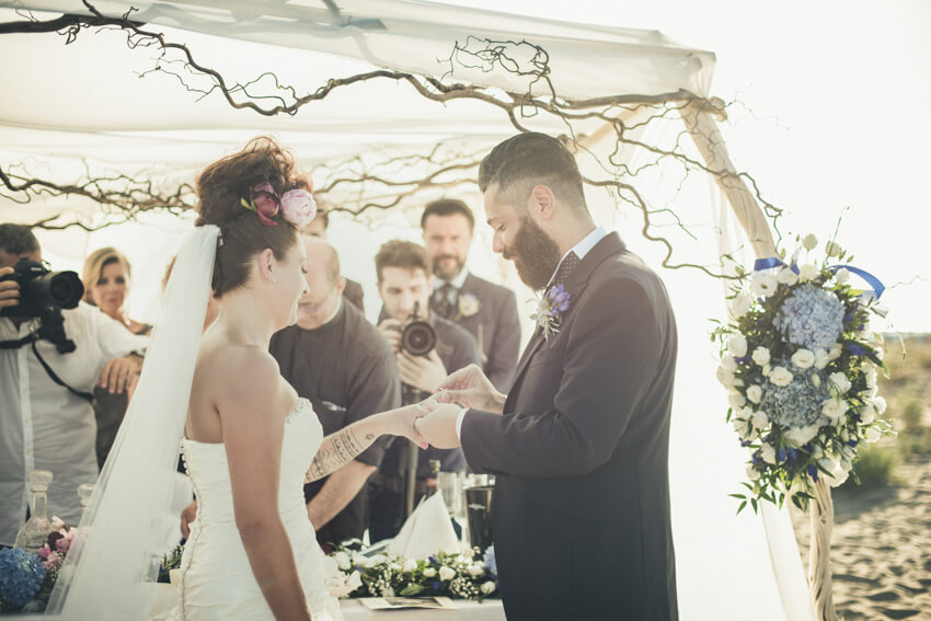 Chiara e Fabio - Matrimonio sulla spiaggia in stile Harley Davidson 58
