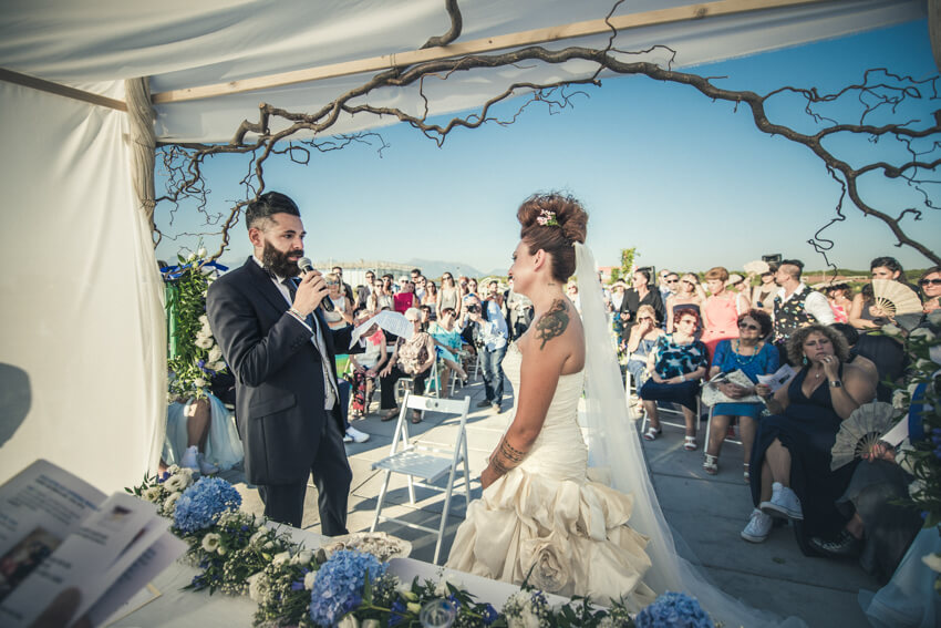 Chiara e Fabio - Matrimonio sulla spiaggia in stile Harley Davidson 63