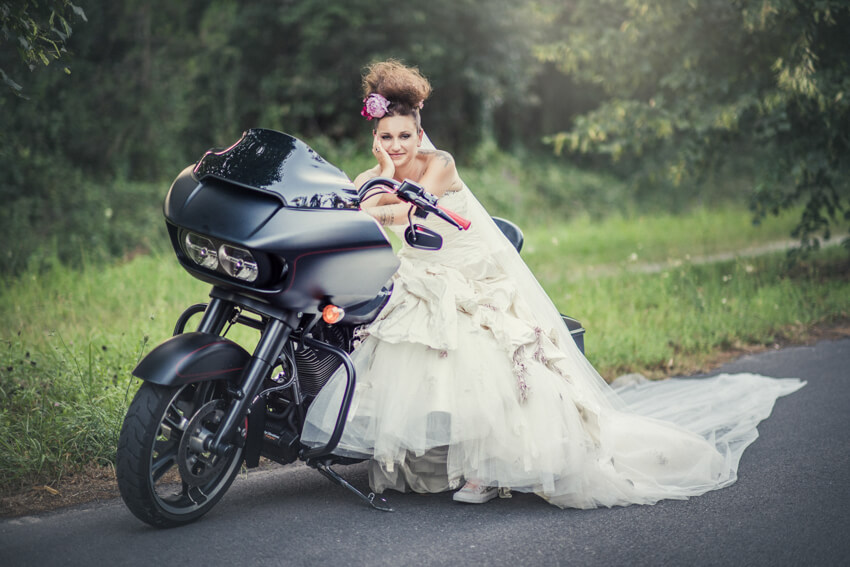 Chiara e Fabio - Matrimonio sulla spiaggia in stile Harley Davidson 71