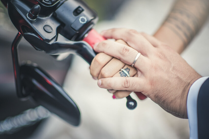 Chiara e Fabio - Matrimonio sulla spiaggia in stile Harley Davidson 72