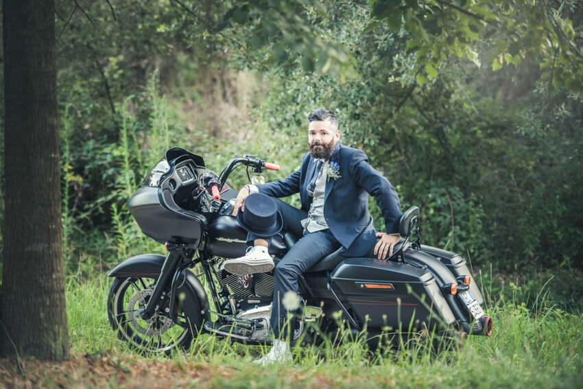 Chiara e Fabio - Matrimonio sulla spiaggia in stile Harley Davidson 78