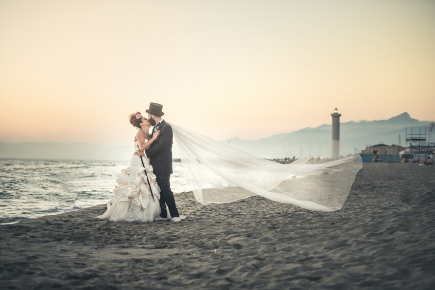 Chiara e Fabio - Matrimonio sulla spiaggia in stile Harley Davidson 89