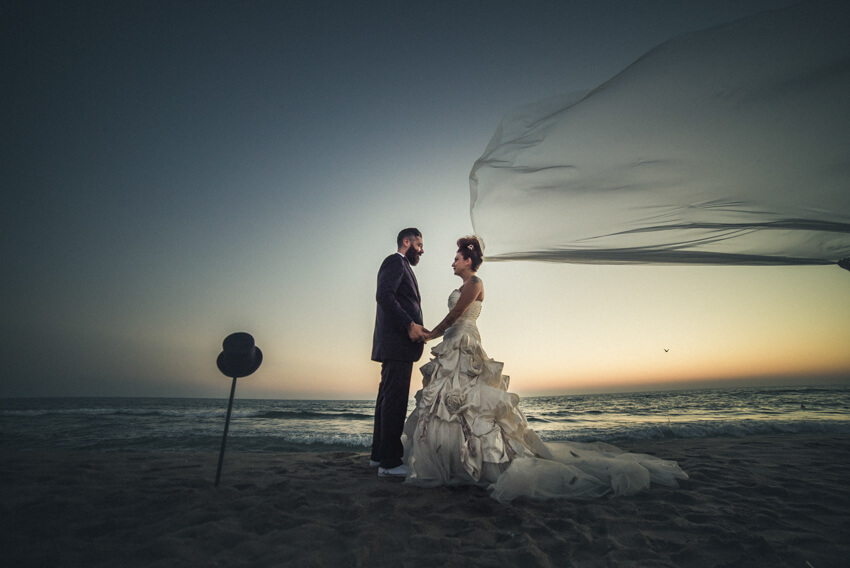 Chiara e Fabio - Matrimonio sulla spiaggia in stile Harley Davidson 91