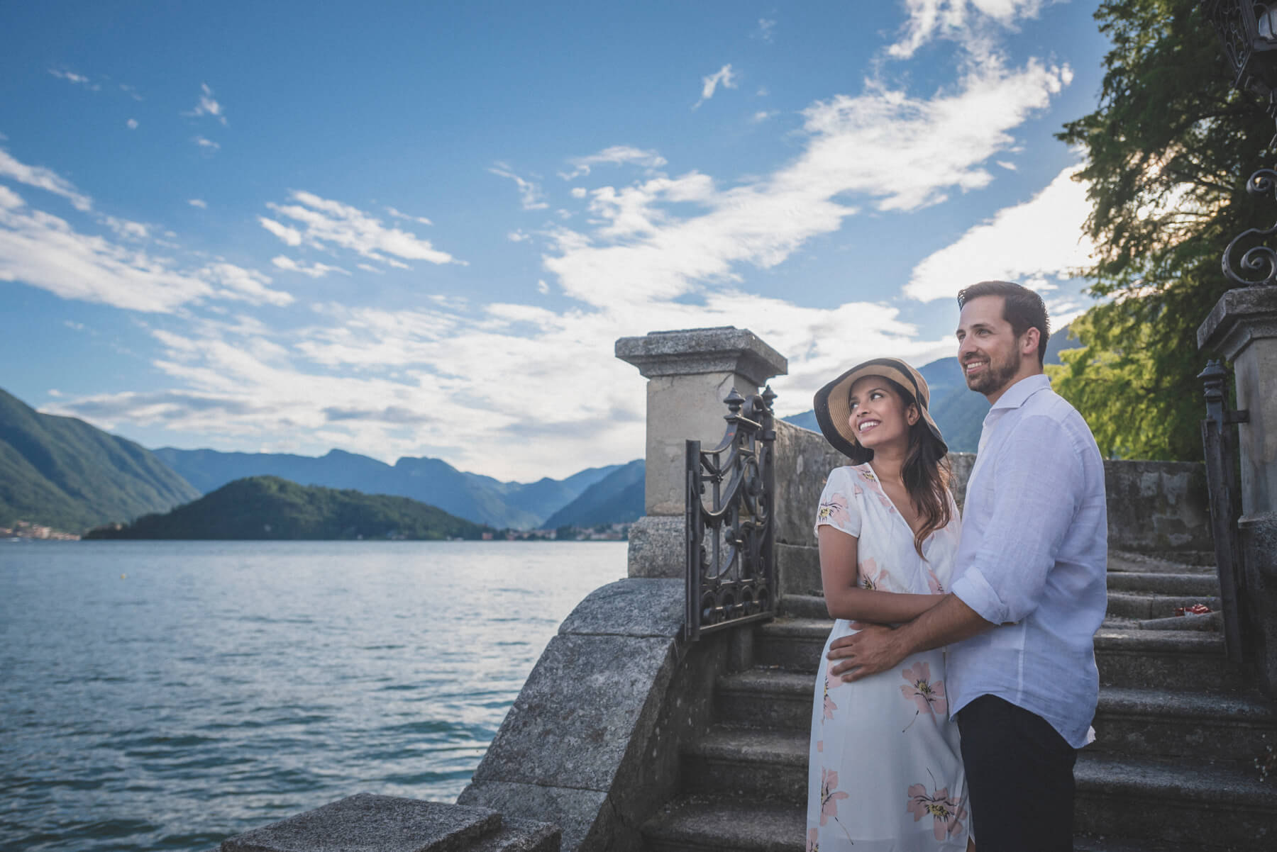 Engagement on Como Lake 10