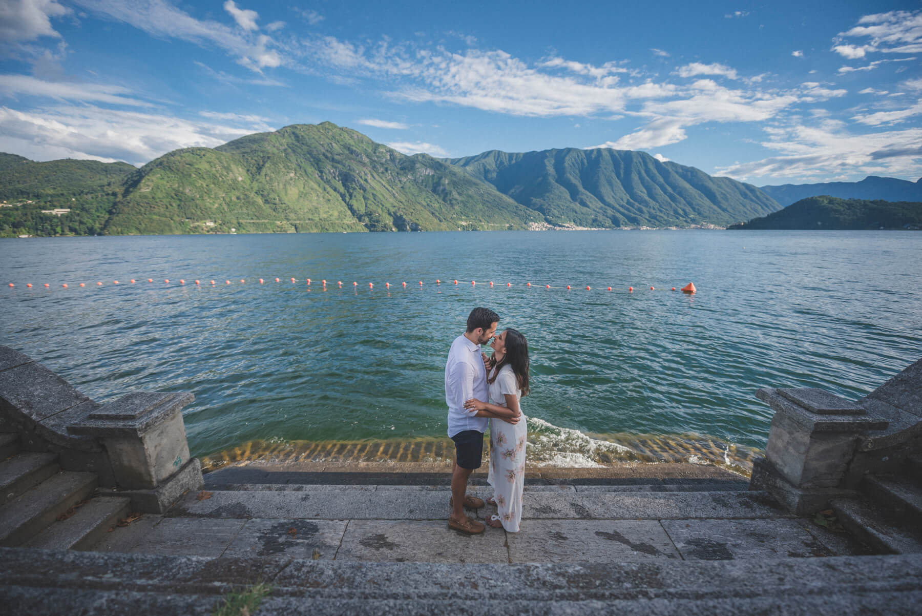 Engagement on Como Lake 11