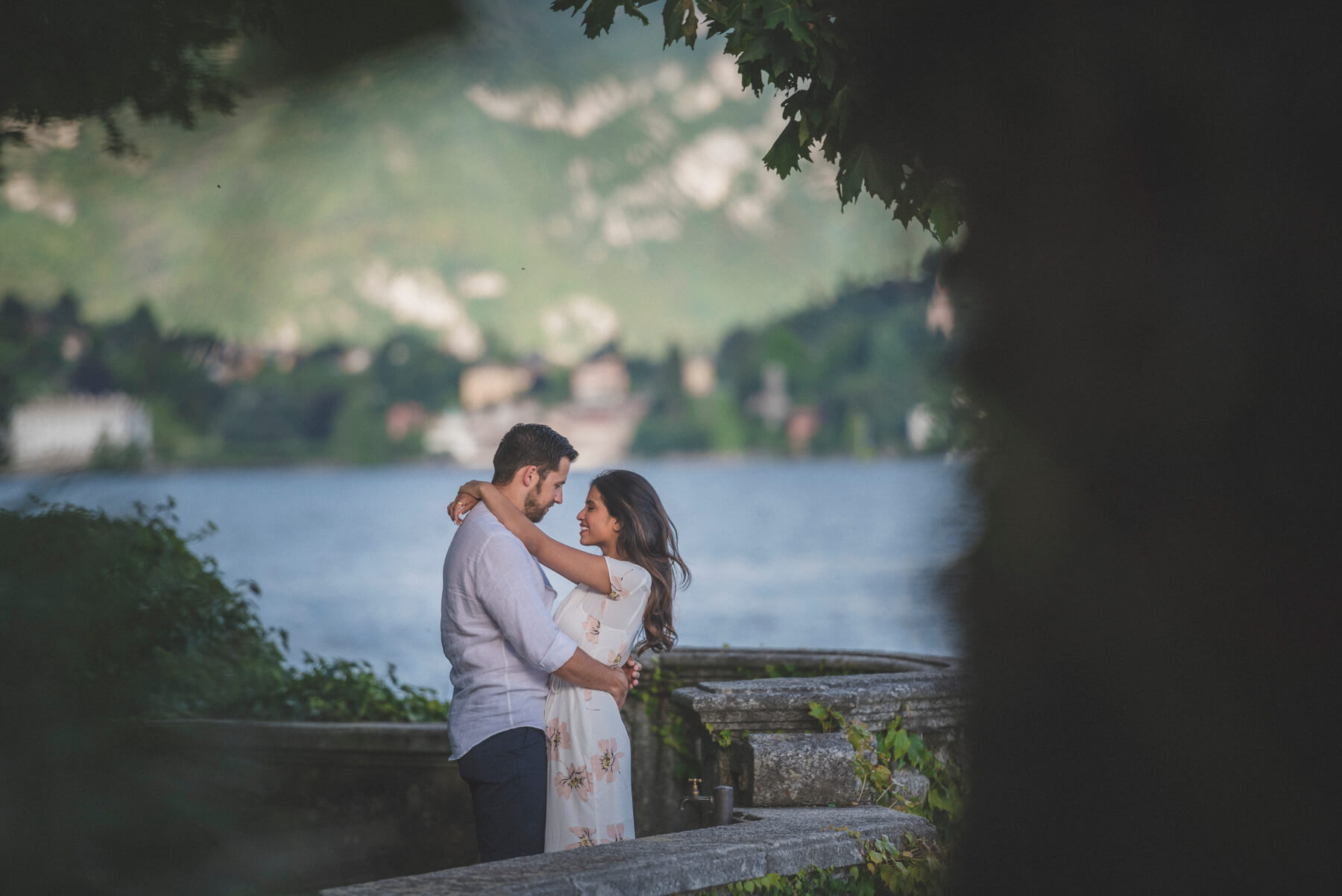 Engagement on Como Lake 12