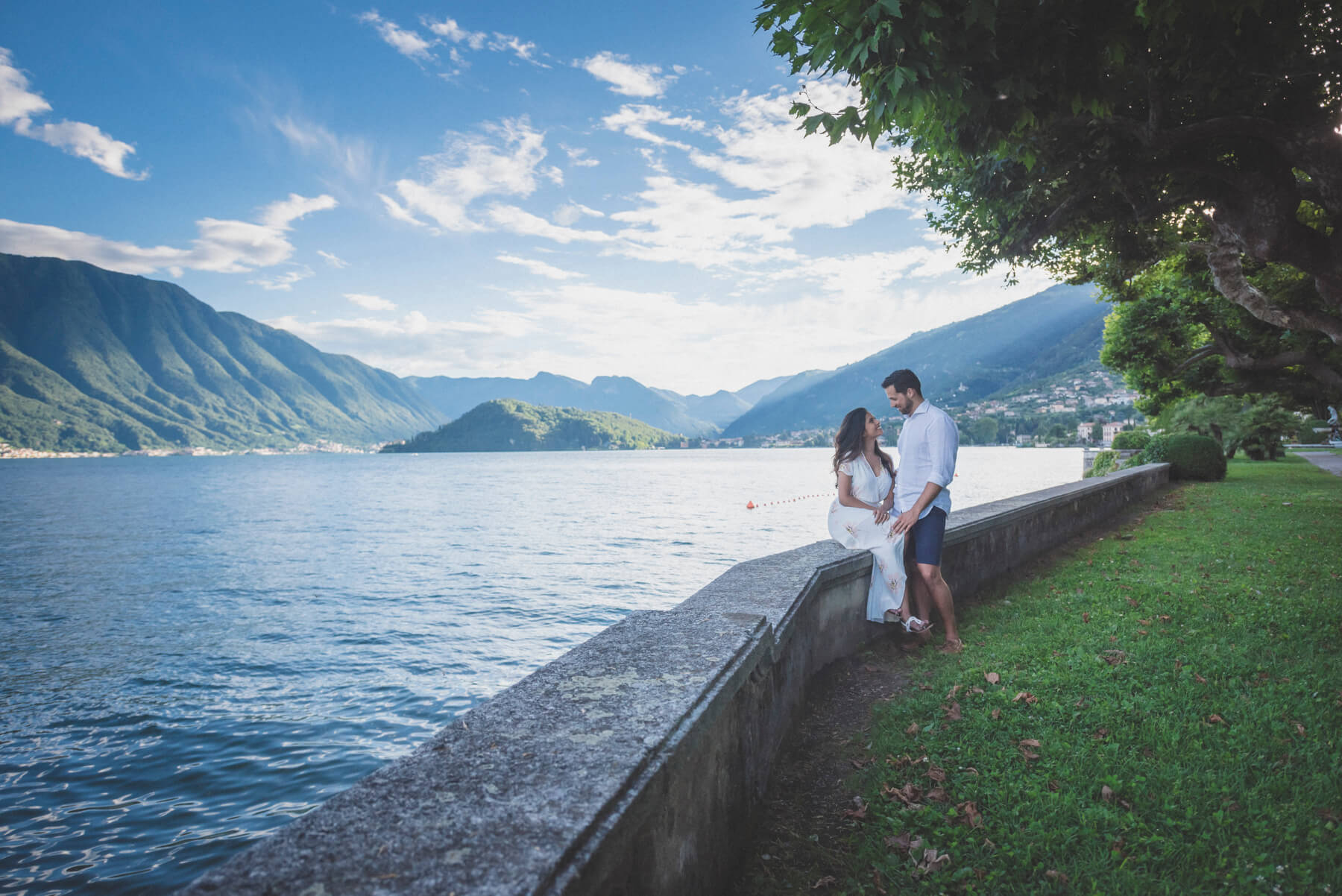 Engagement on Como Lake 15