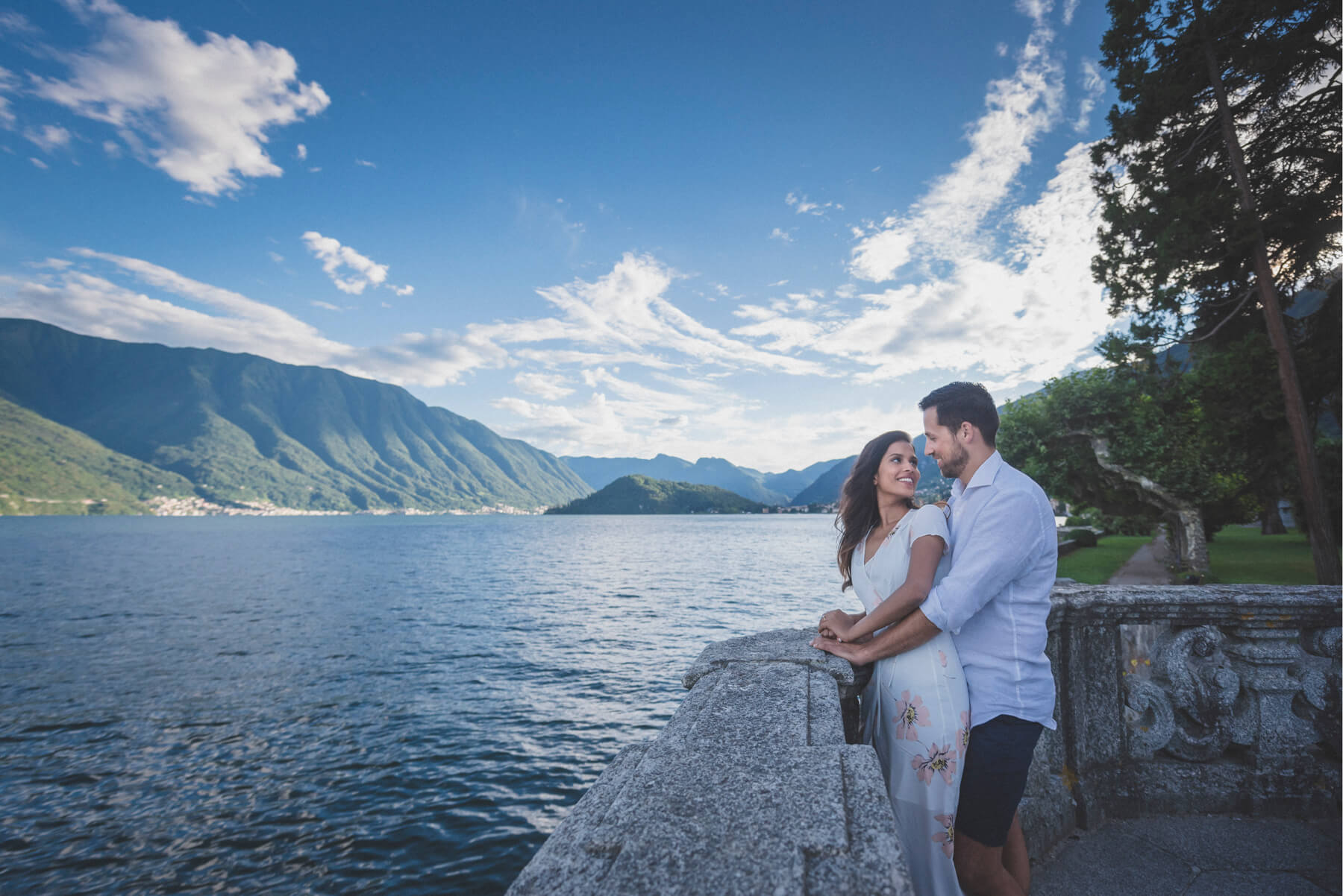 Engagement on Como Lake 17