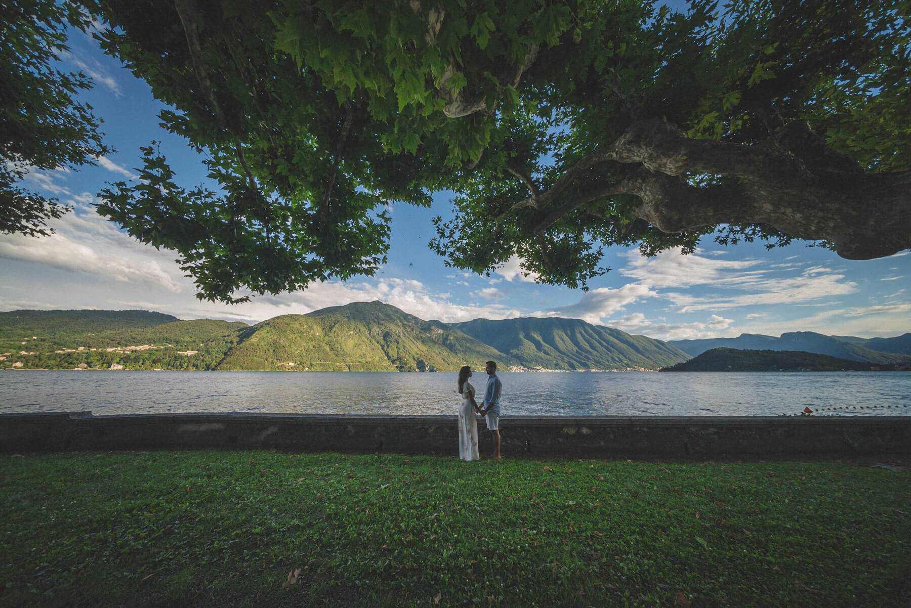 Engagement on Como Lake 20