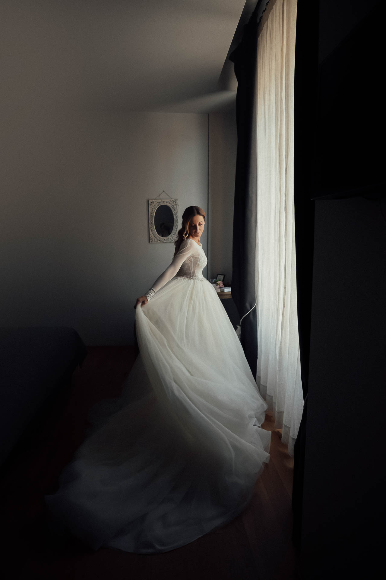 sposa a fine preparazione