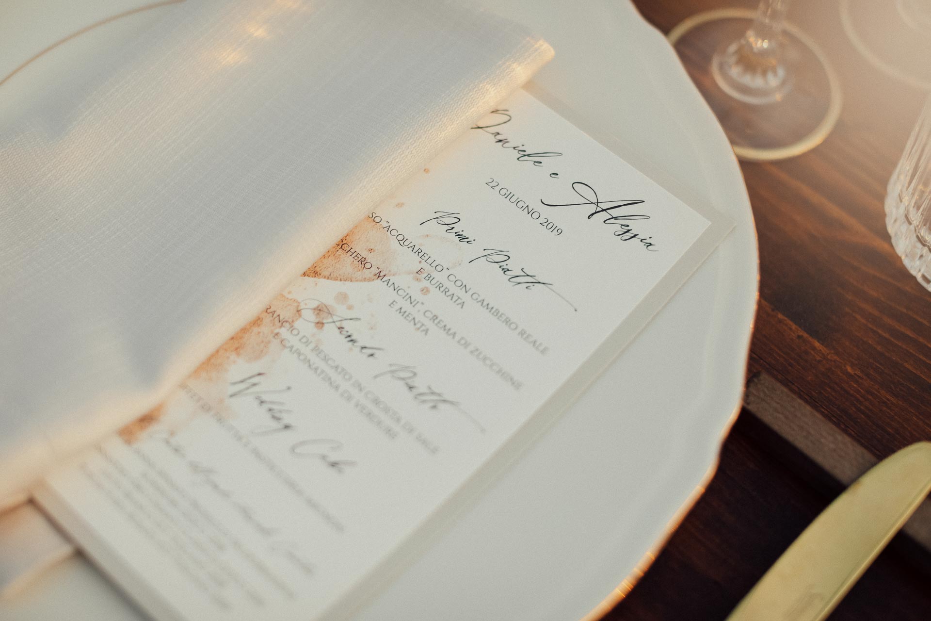 menù matrimonio franco mare