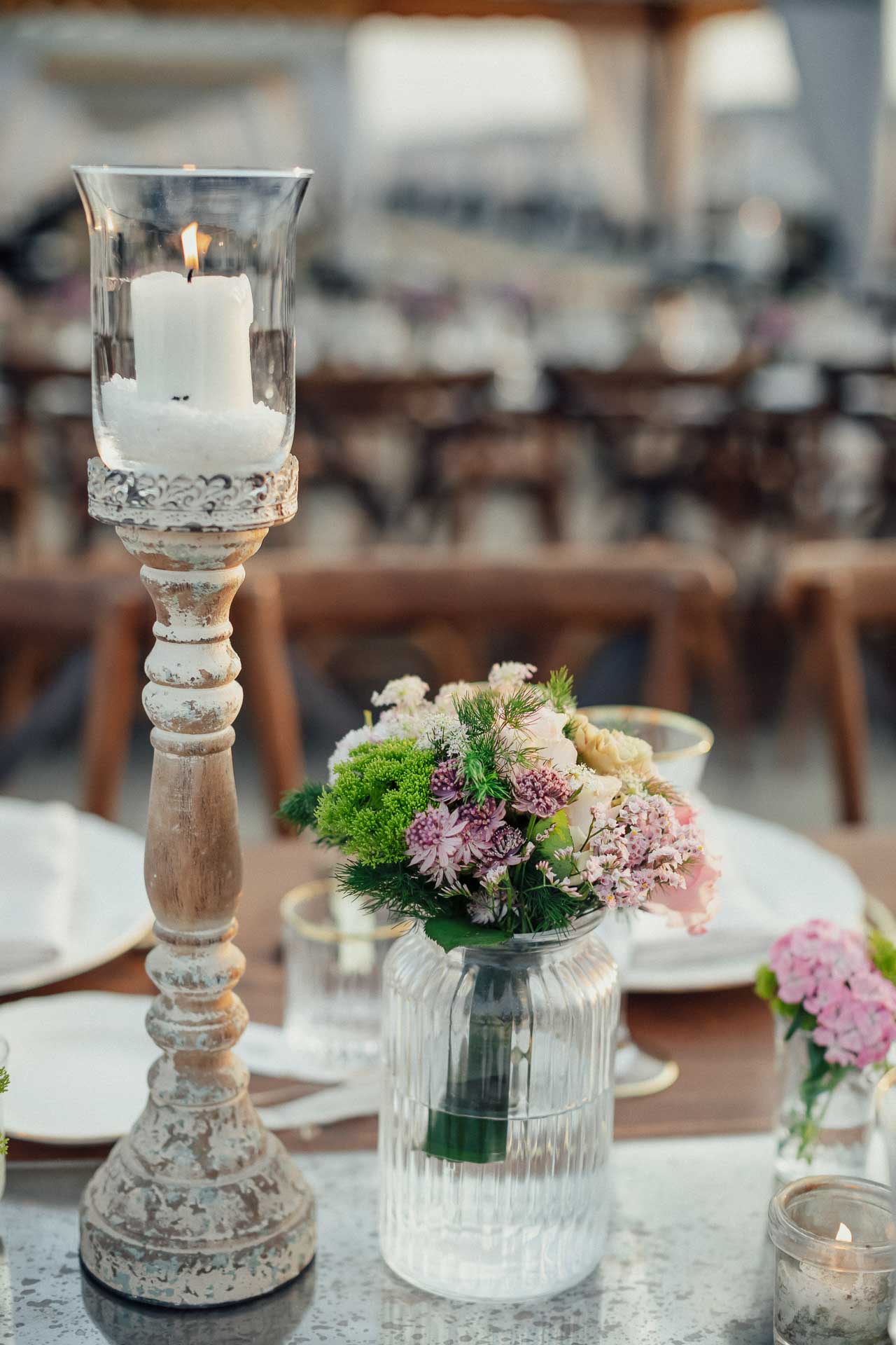 cenetrotavola floreale matrimonio franco mare