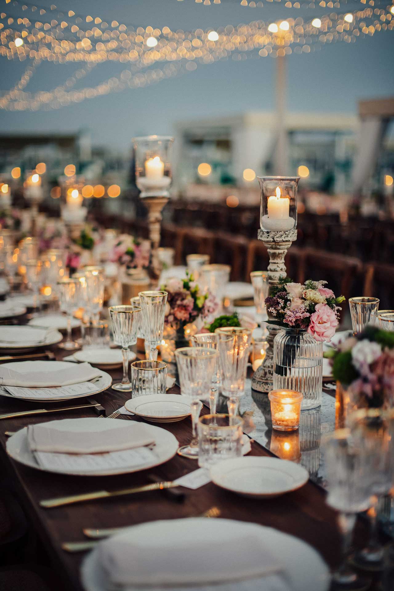 allestimento tavola matrimonio franco mare