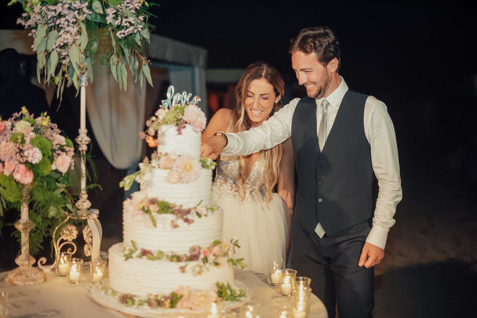 taglio torta matrimonio franco mare