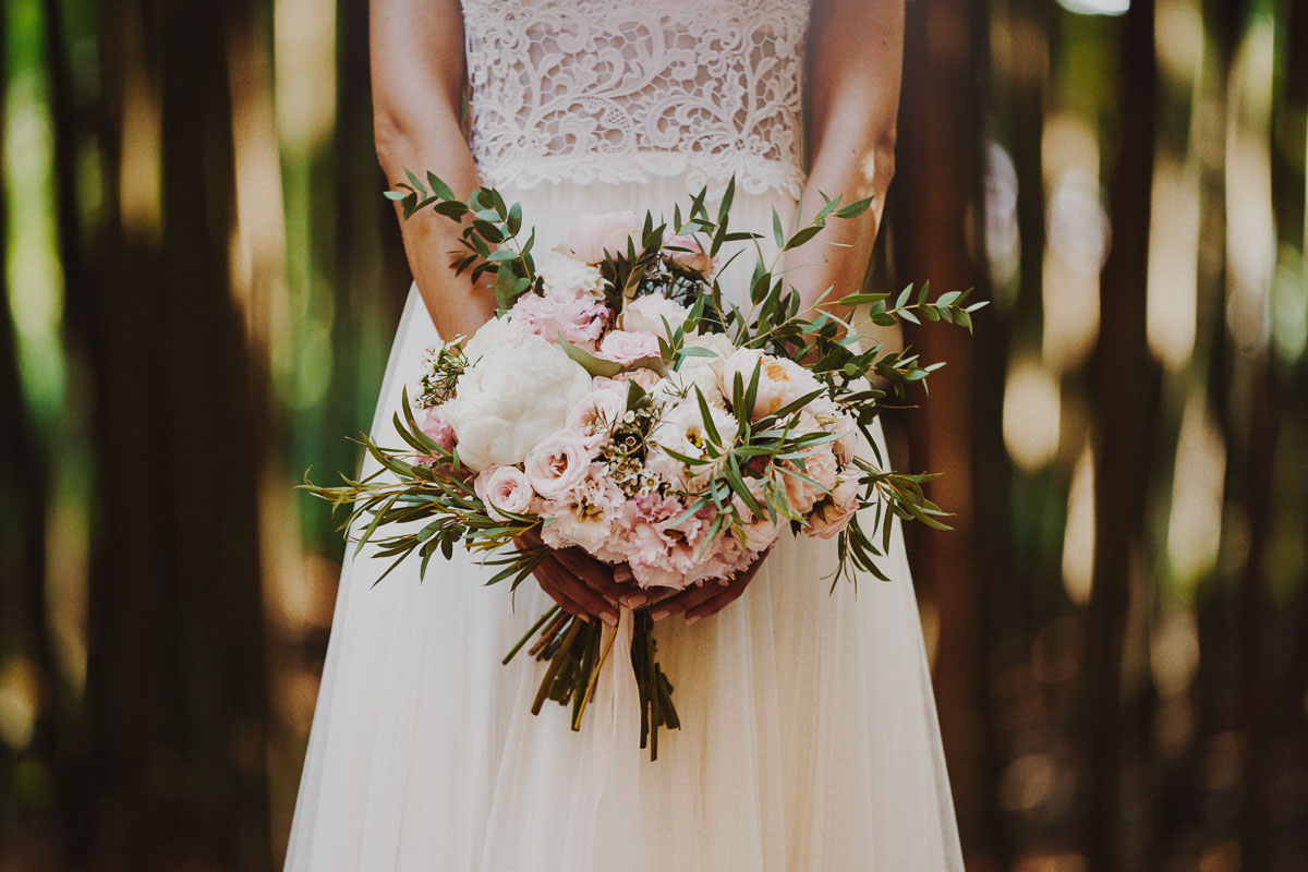 bouquet sposa a villa di bagno