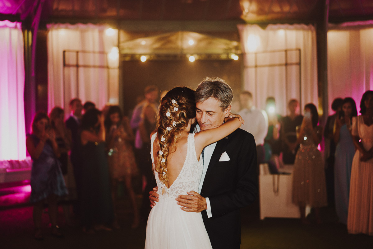 ballo della sposa con il padre villa di bagno