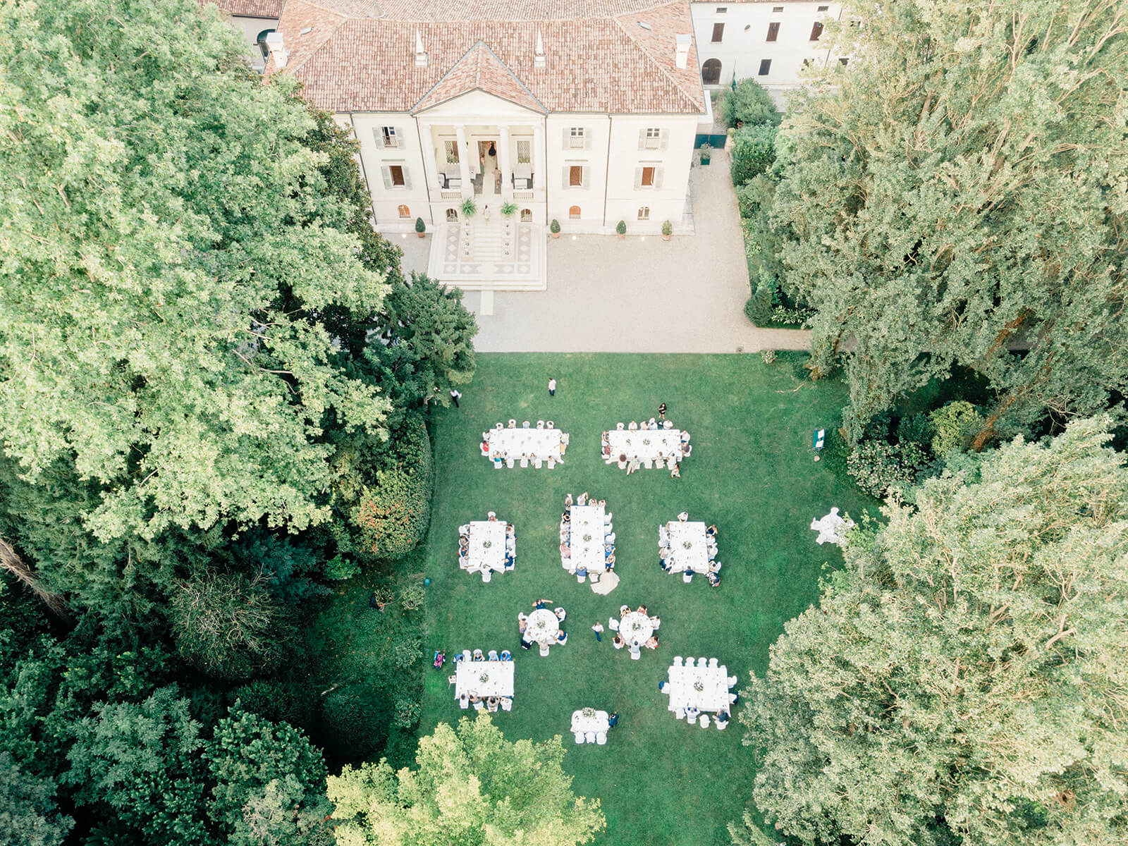 Villa di bagno da drone